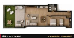 Garden Apartment 1/05 · 2+1 · Private garden – 4 Horizont, Radhimë