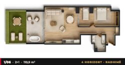 Garden Apartment 1/06 · 2+1 · Private garden – 4 Horizont, Radhimë