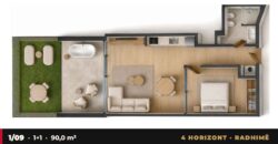 Garden Apartment 1/09 · 1+1 · Private garden – 4 Horizont, Radhimë