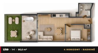 Garden Apartment 1/09 · 1+1 · Private garden – 4 Horizont, Radhimë Garden Apartment 1/09 · 1+1 · Private garden – 4 Horizont, Radhimë