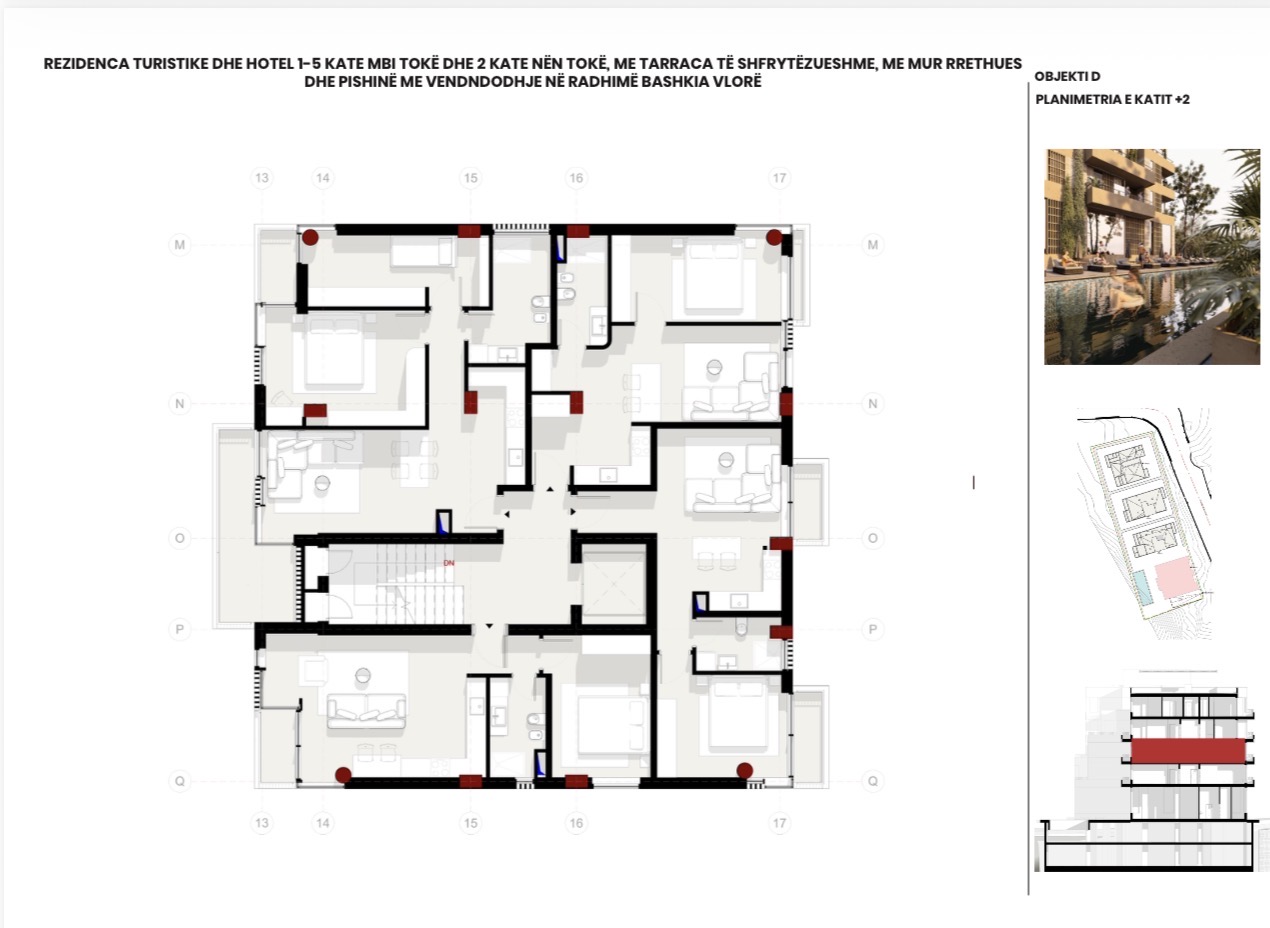 Apartment D2-2 · 1+1 · Sea view – 4 Horizont, Radhimë