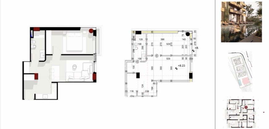 Apartment D2-2 · 1+1 · Sea view – 4 Horizont, Radhimë