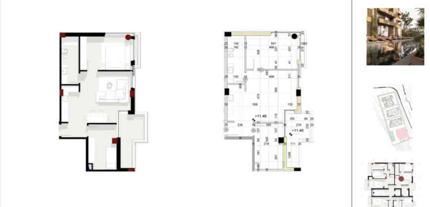 Apartment D3-2 · 2+1 · Sea view – 4 Horizont, Radhimë