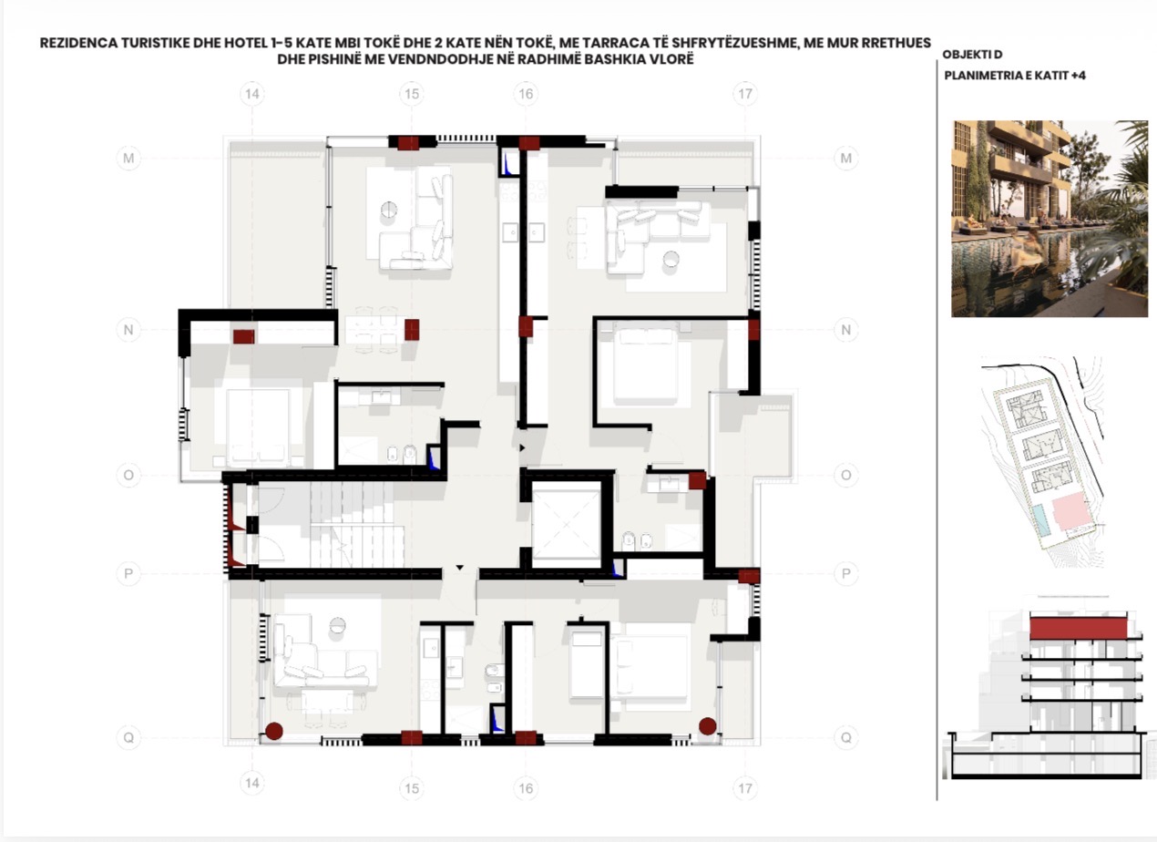 Apartment D4-1 · 1+1 · Sea view – 4 Horizont, Radhimë