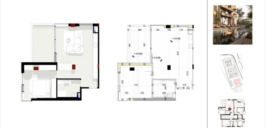 Apartment D4-1 · 1+1 · Sea view – 4 Horizont, Radhimë