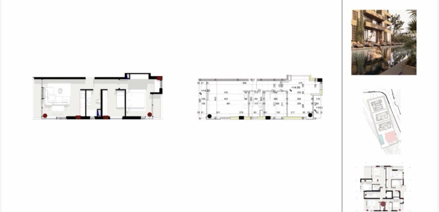 Apartment D4-3 · 2+1 · Land view – 4 Horizont, Radhimë