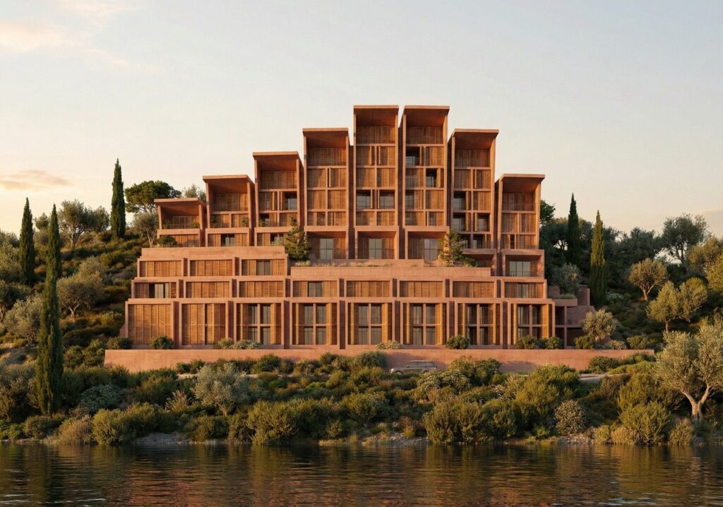 Pamja ballore e kompleksit Belvedere në Radhimë, Vlorë